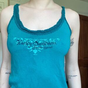 Harley Davidson Blue 2009 Tank Top